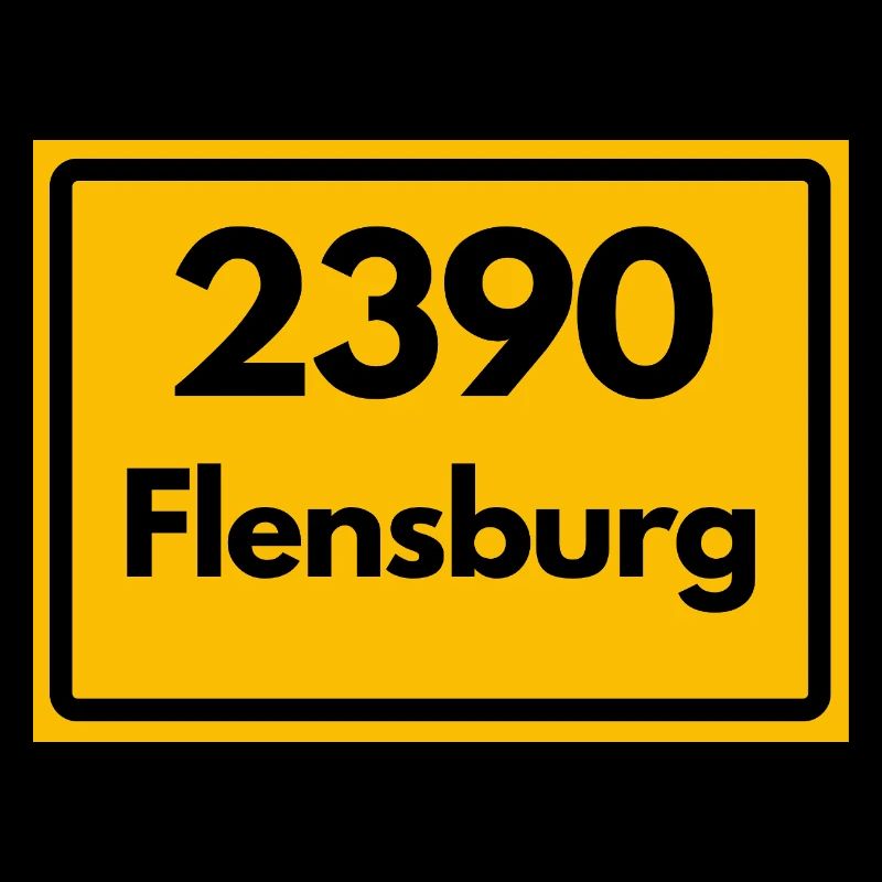 ANCIEN CODE POSTAL RETRO 2390 FLENSBURG – FJORD