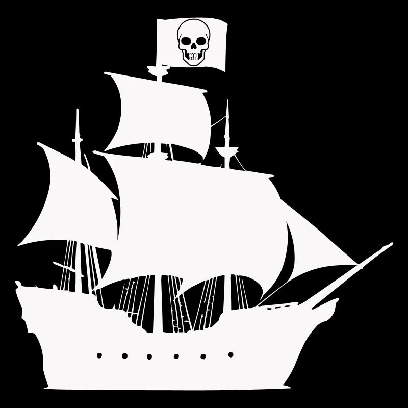 Silhouette du navire pirate