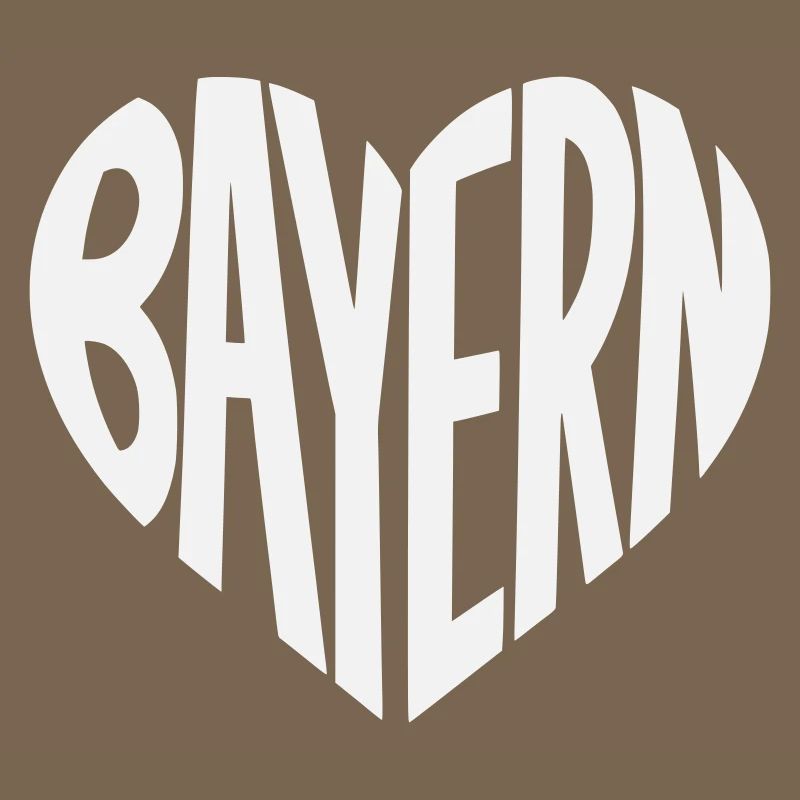 Bavaria Heart Typography