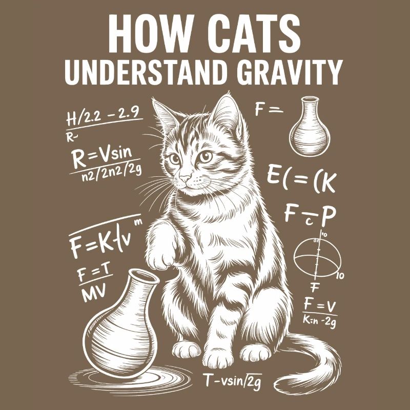 Physics Cats Sayings Math Joke Physics Gift