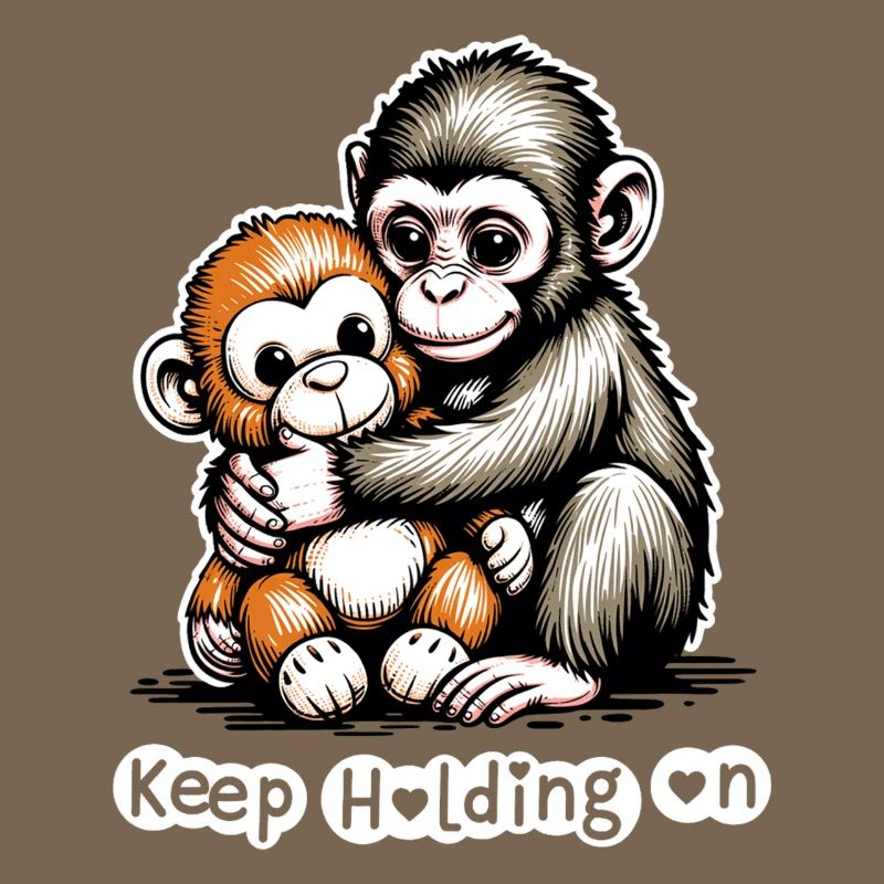 Monkey Hug Duo: Keep Holding On