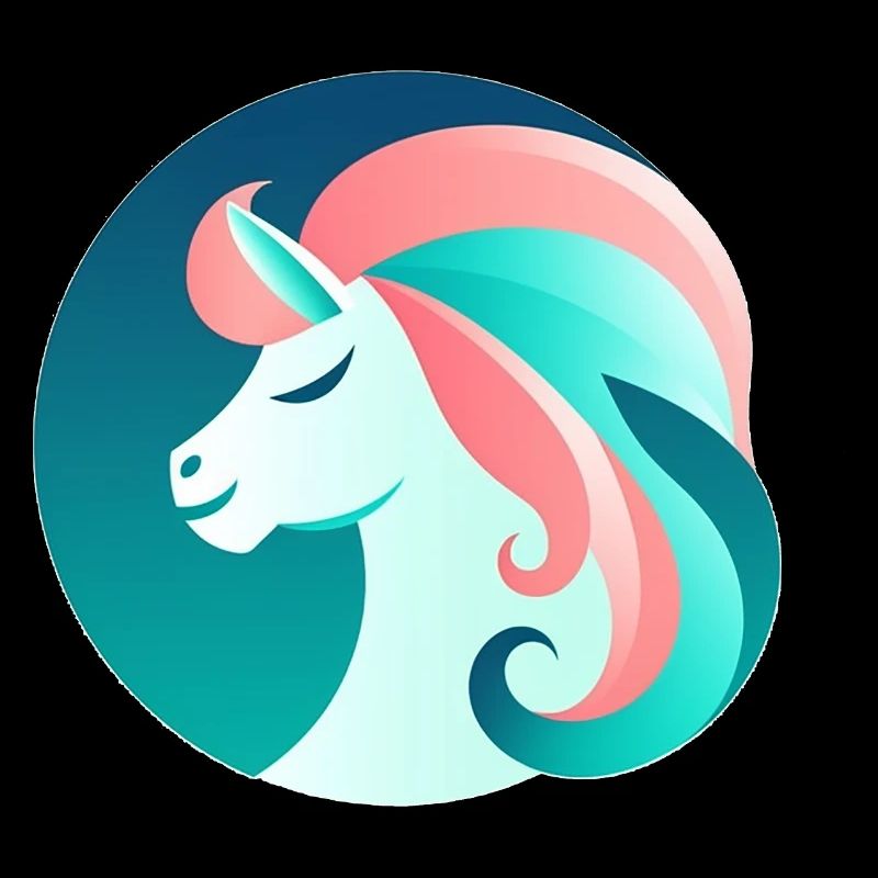 Image de rêve de licorne néon