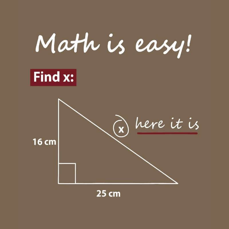 Find X Triangle Math Art