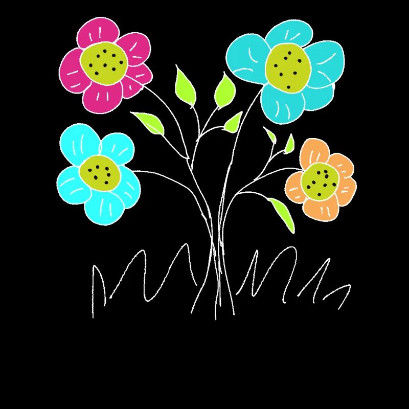 Flore du Jardin de Fleurs Joyeuses