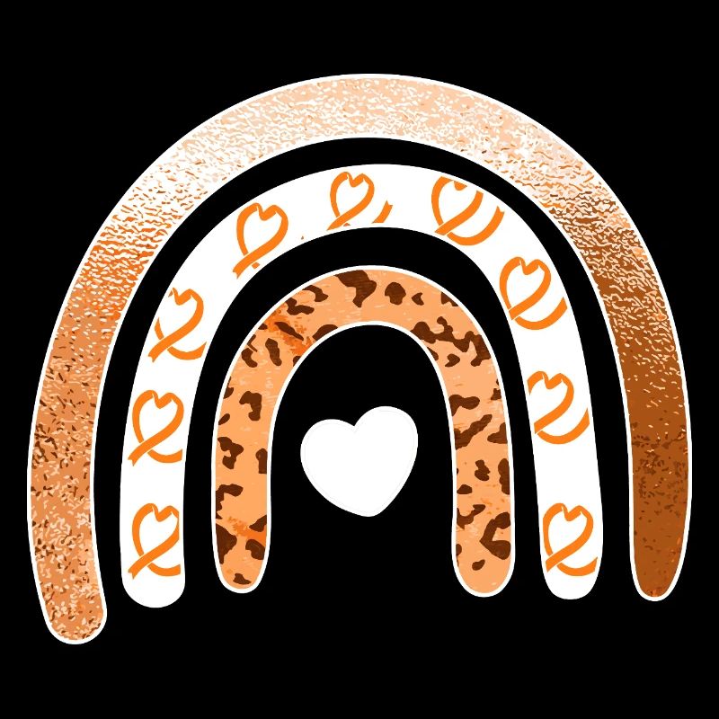 Arc du Cœur Arc-en-ciel Léopard