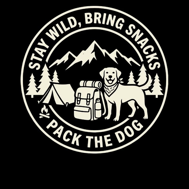 Stay Wild Bring Snacks Pack The Dog Design