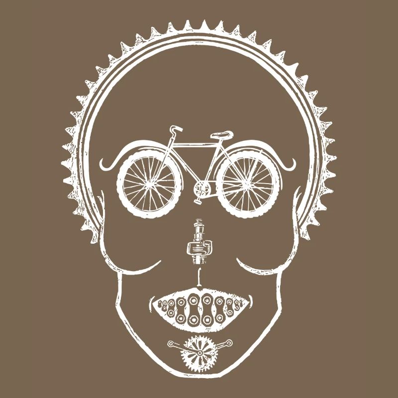 Conception d’illusion optique de crâne de vélo