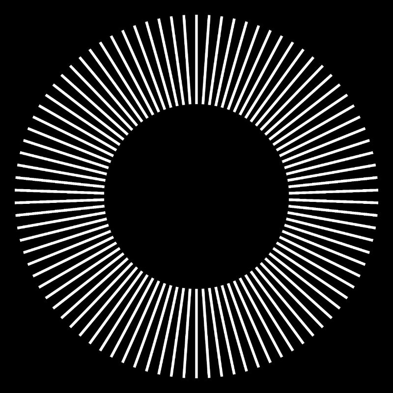 Geometric Sunburst Ring Pattern