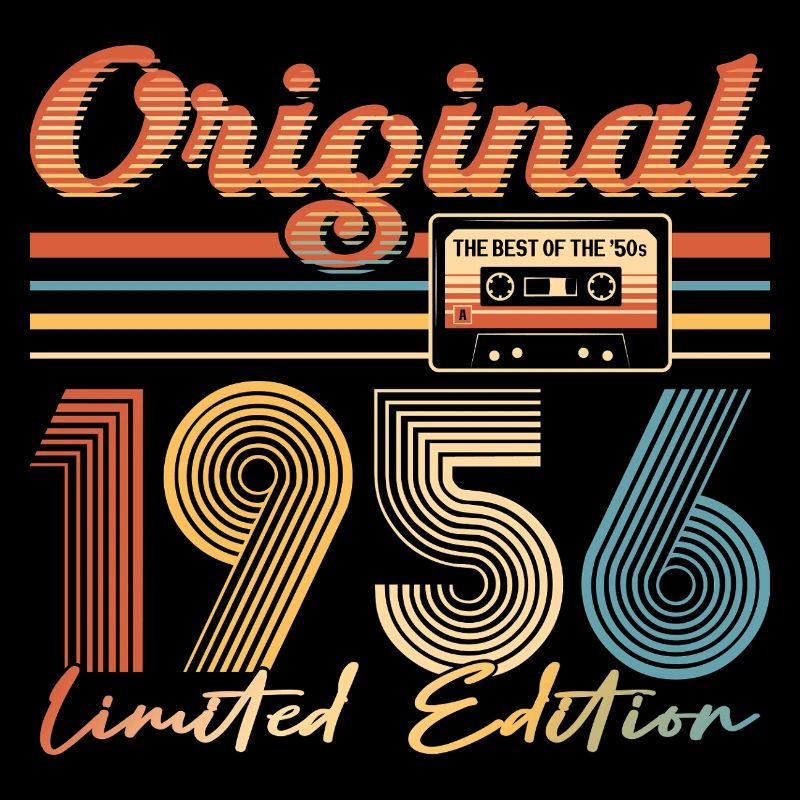 70th birthday, 70 years, original 1956