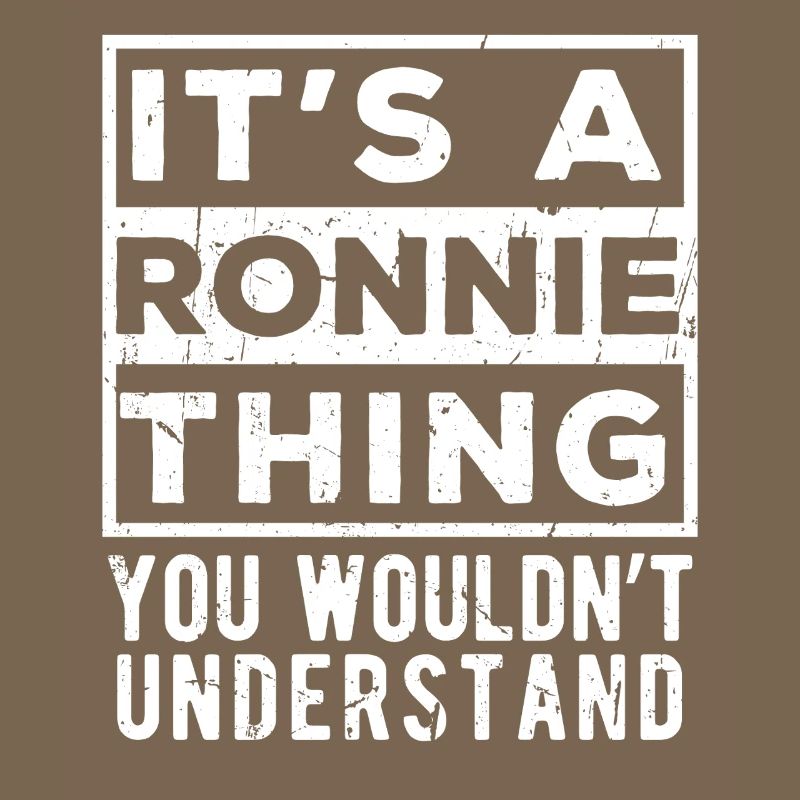 C’est une affaire de Ronnie que tu ne comprendrais pas
