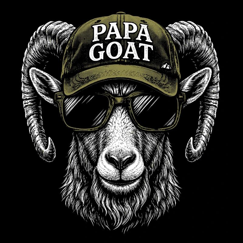 Papa Goat Cap Retro Hipster