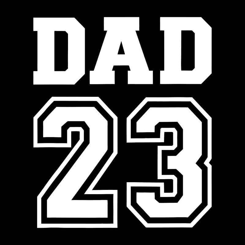 Dad 23 Bold Block Jersey Print