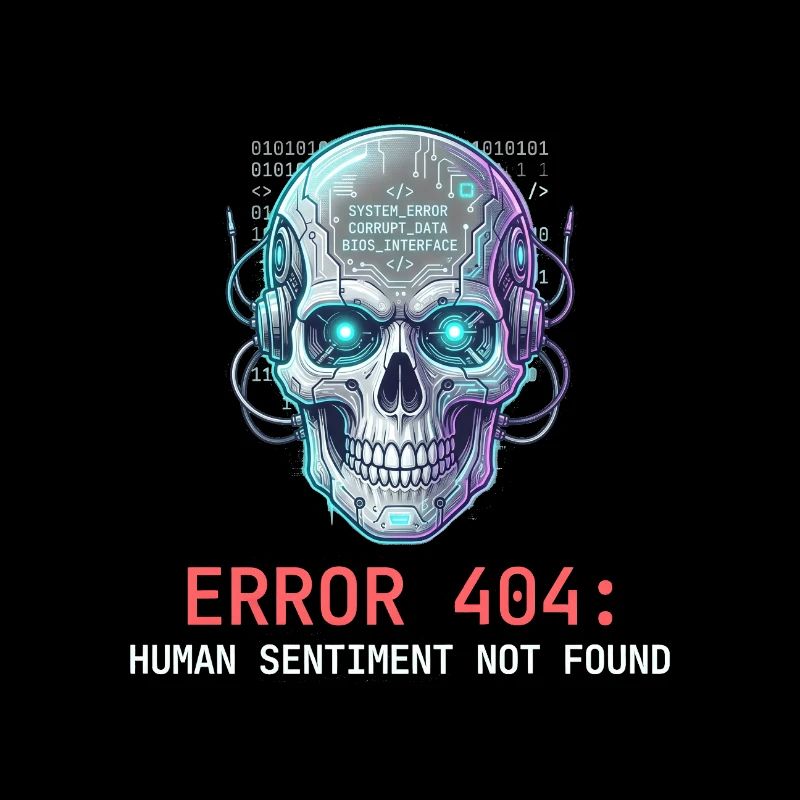 Error 404 Cyberpunk Aesthetic Art