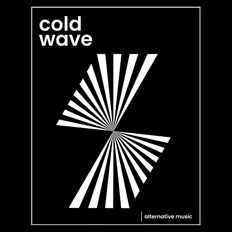 Conception d’affiche de musique Cold Wave