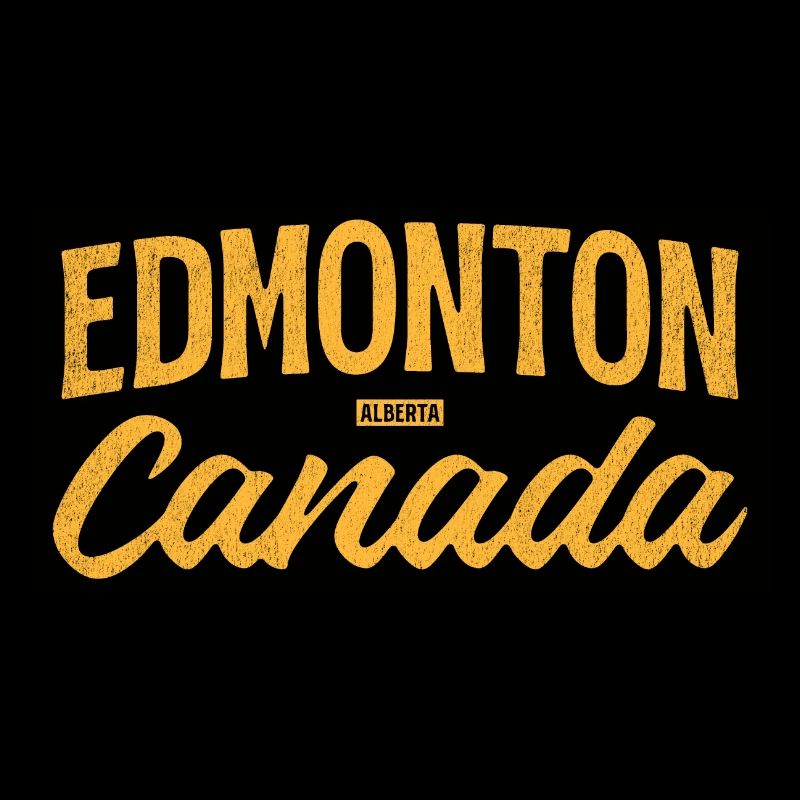 Edmonton, Alberta, Canada – Lettrage rétro