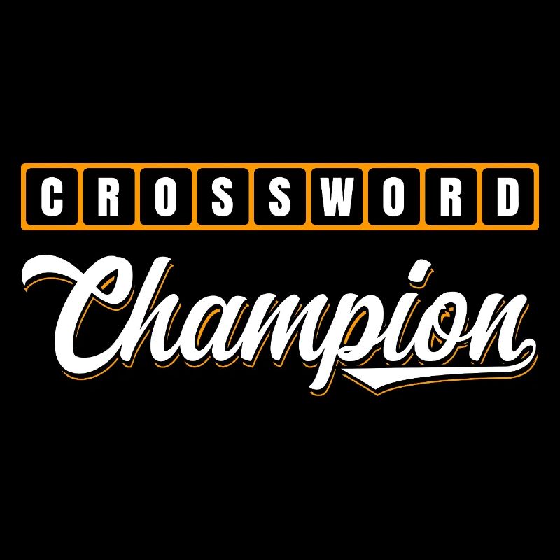 Crossword Champion Typography Design