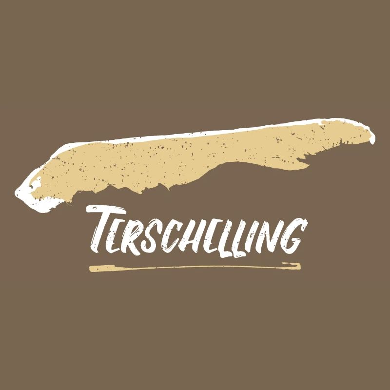 Terschelling | Vintage retro map