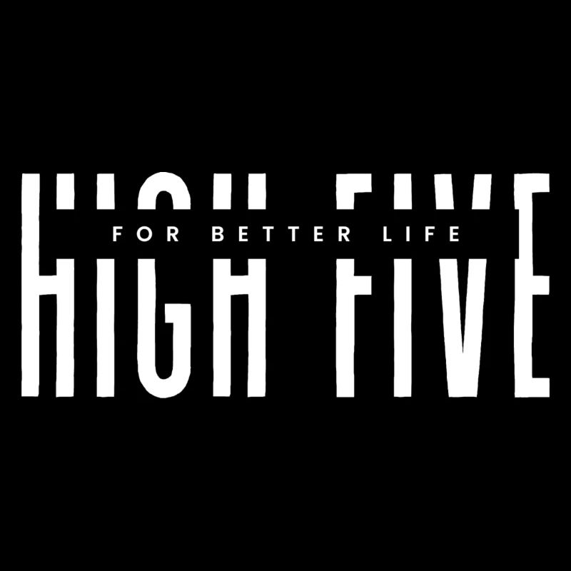 High Five pour une vie meilleure blanc
