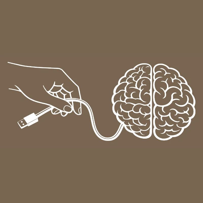 Connecteur de câble Brain Head Intelligence Intelligence artificielle