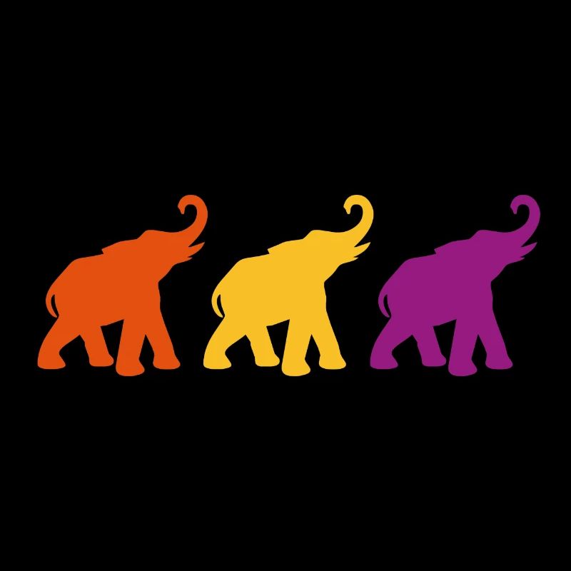 Three elephants love yoga india meditation