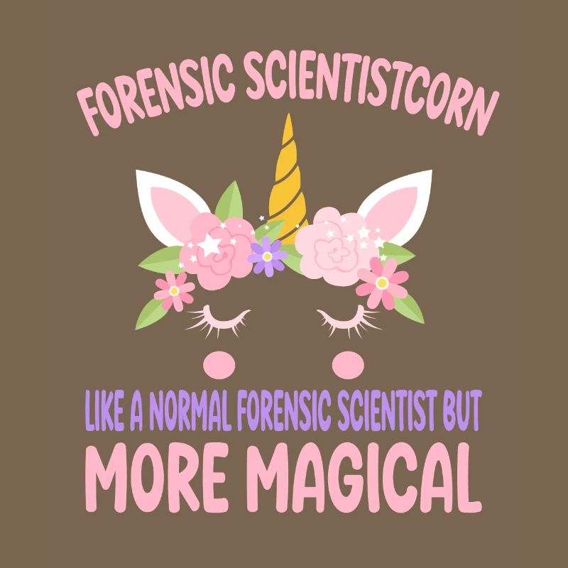 Forensic Scientistcorn comme un scientifique normal