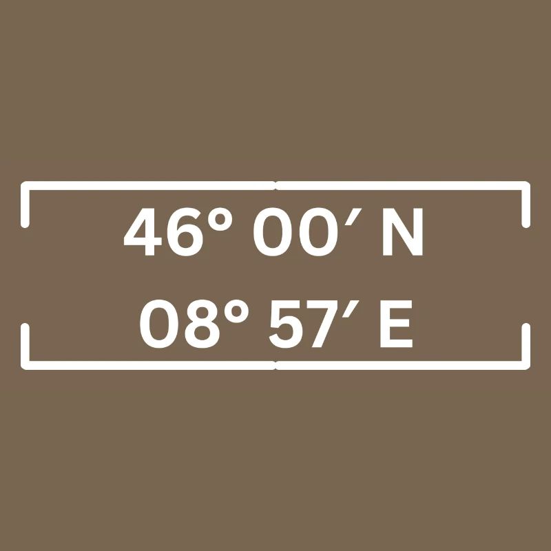 Coordinates Lugano Minimalist