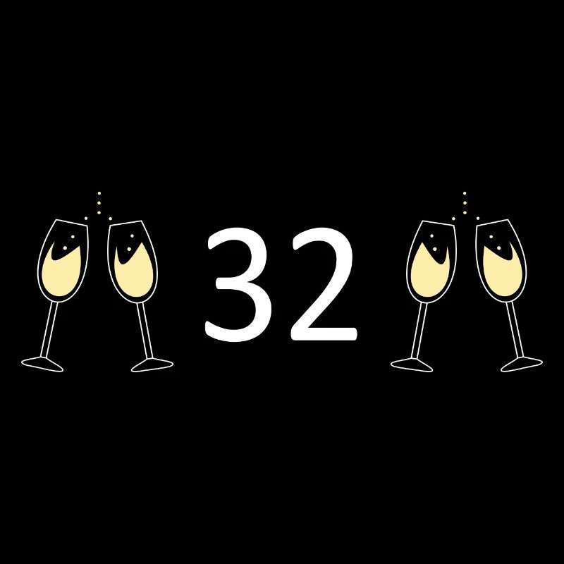 32e anniversaire 32 ans 32 ans numéro 32
