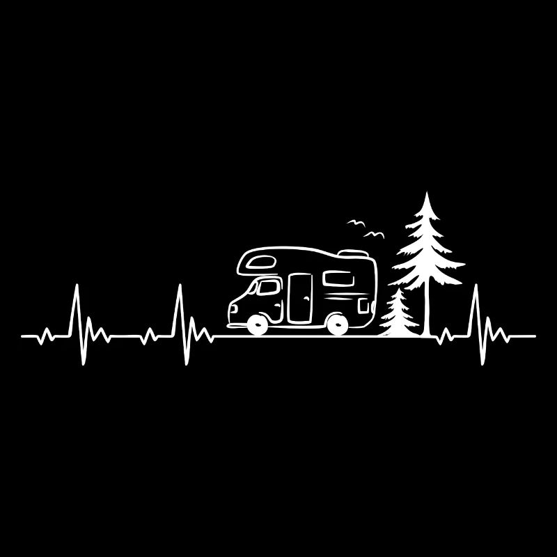 Camper Heartbeat Gift for Camping Lovers