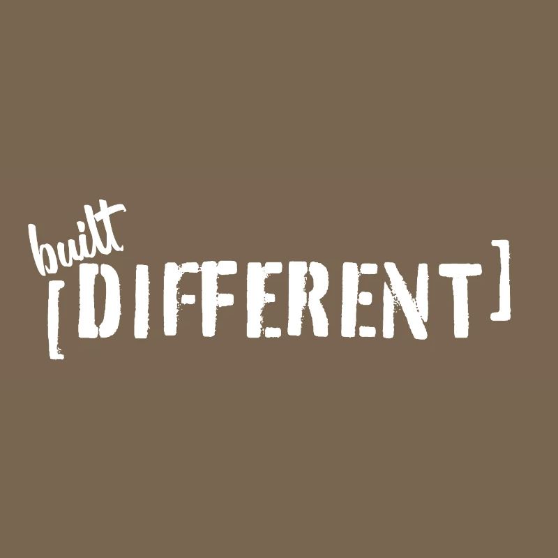 Built Different – Typo Statement Trend Saying