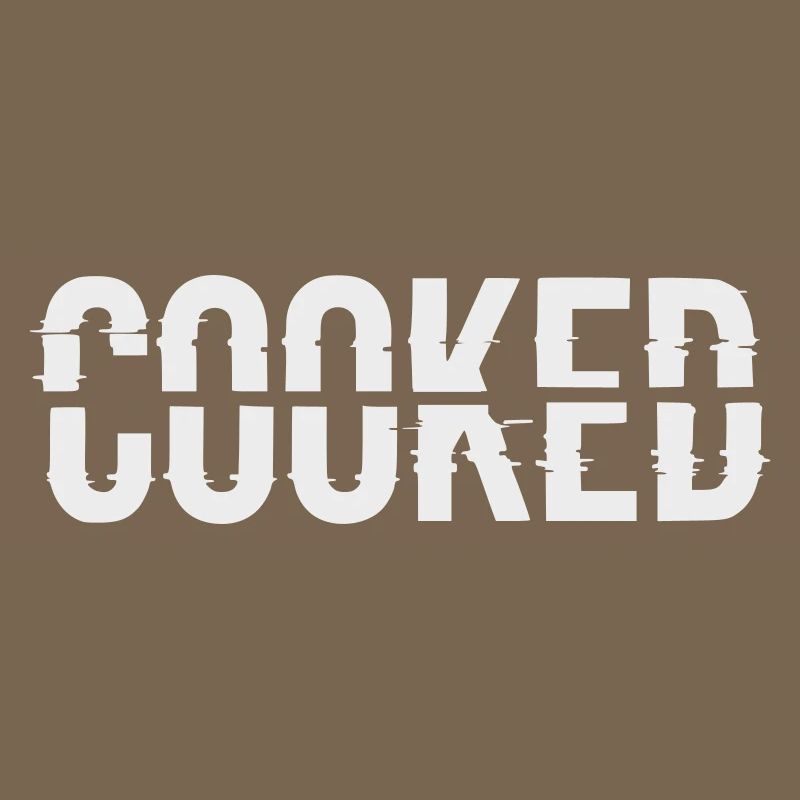 Glitch Lettering Cooked