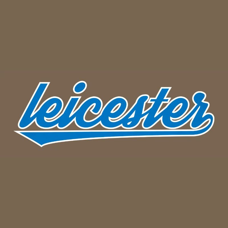 Leicester Blue Script Design