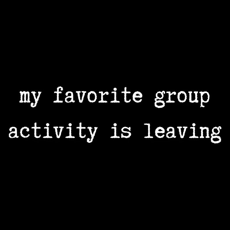 Mon activité de groupe préférée est de partir