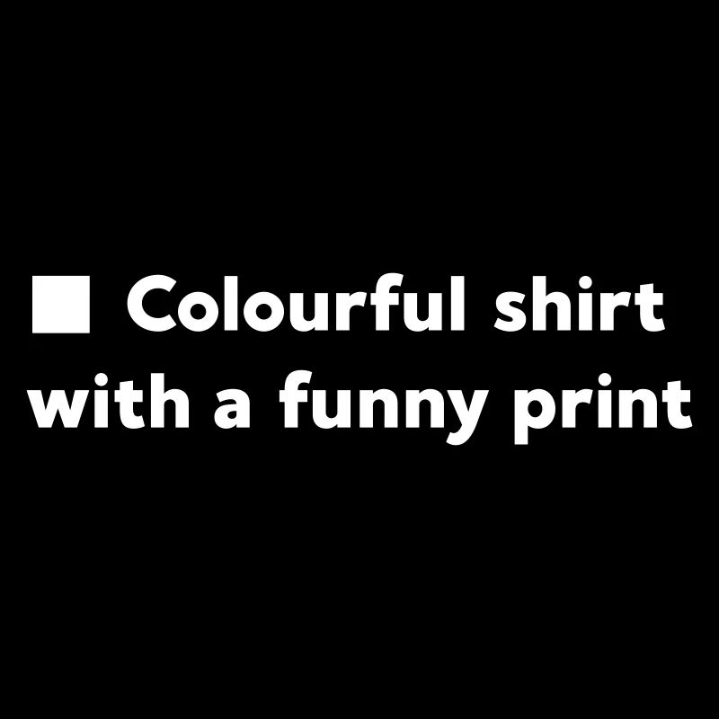 Colourful funny