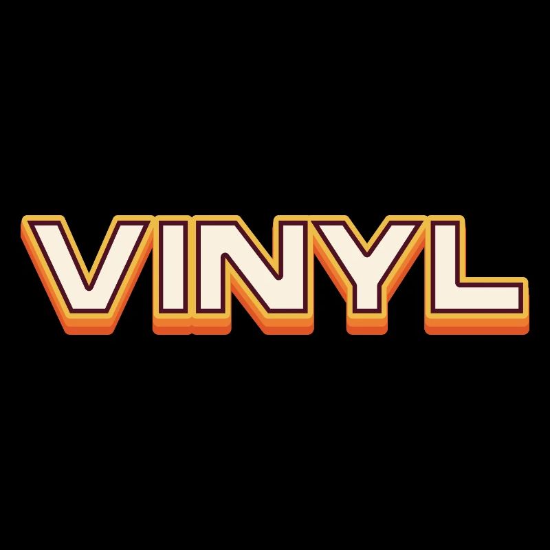 Vinyl Retro Music Typography Design