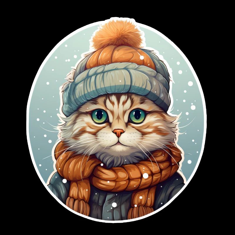 Chat en hiver