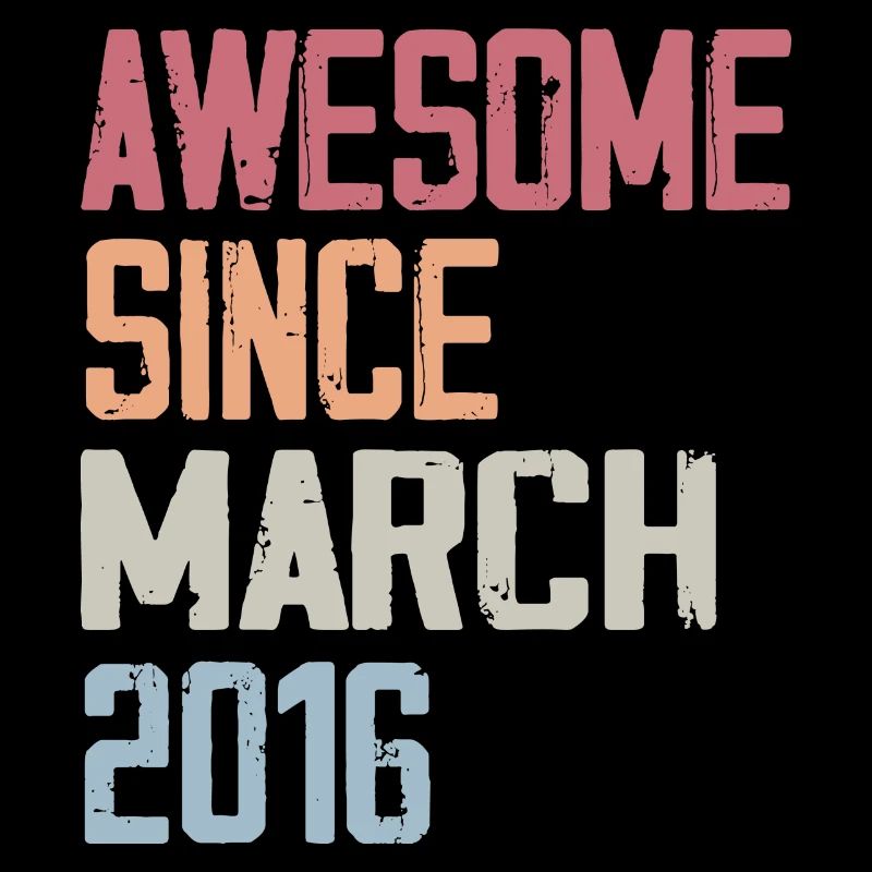 2016 Mars Naissance Anniversaire Mars 2016 Cadeau