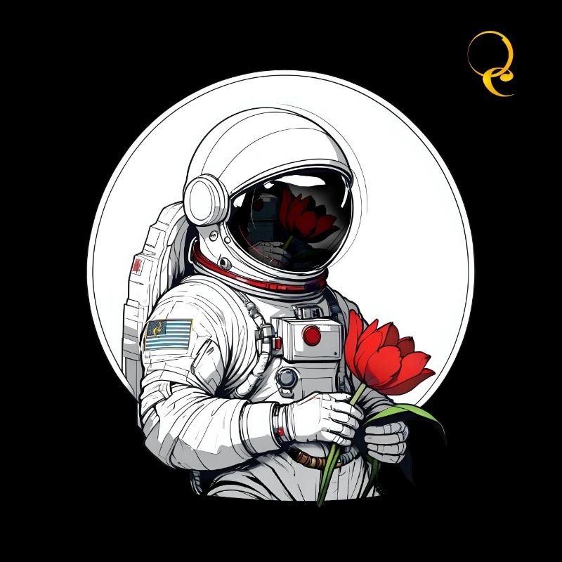 ASTRONAUTE ET TULIPE