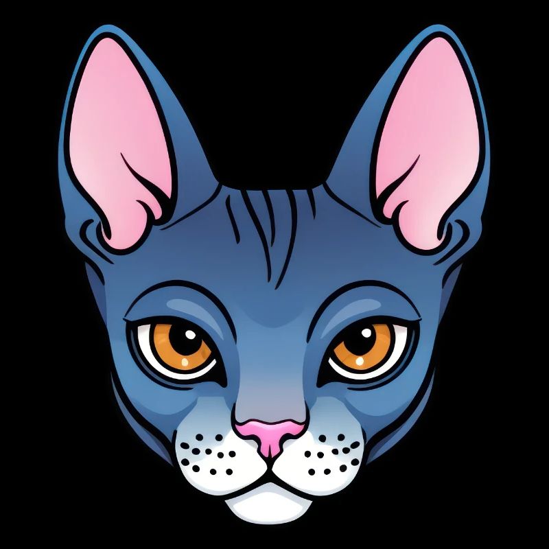 Cool Dessin Animé Sphynx Chat