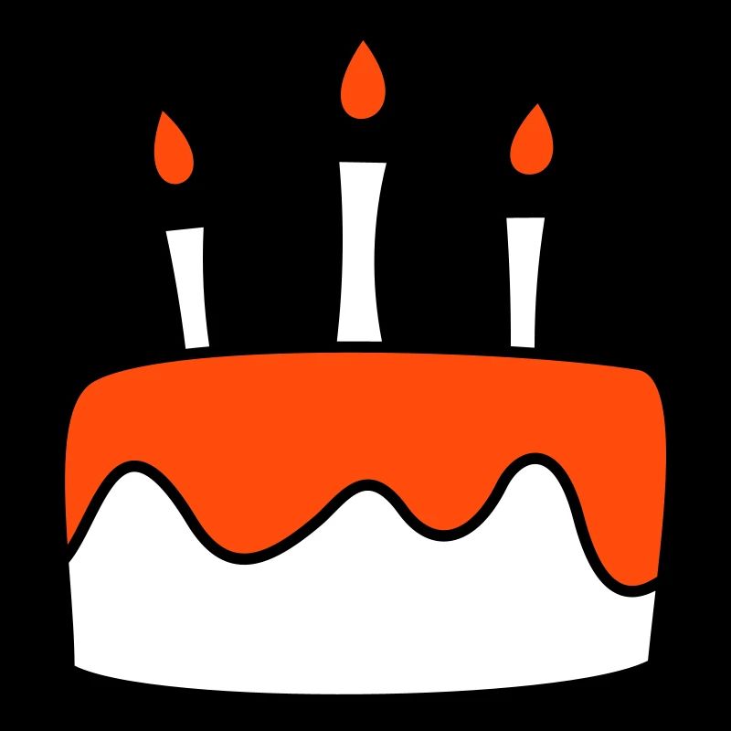 Birthday cake tricolor
