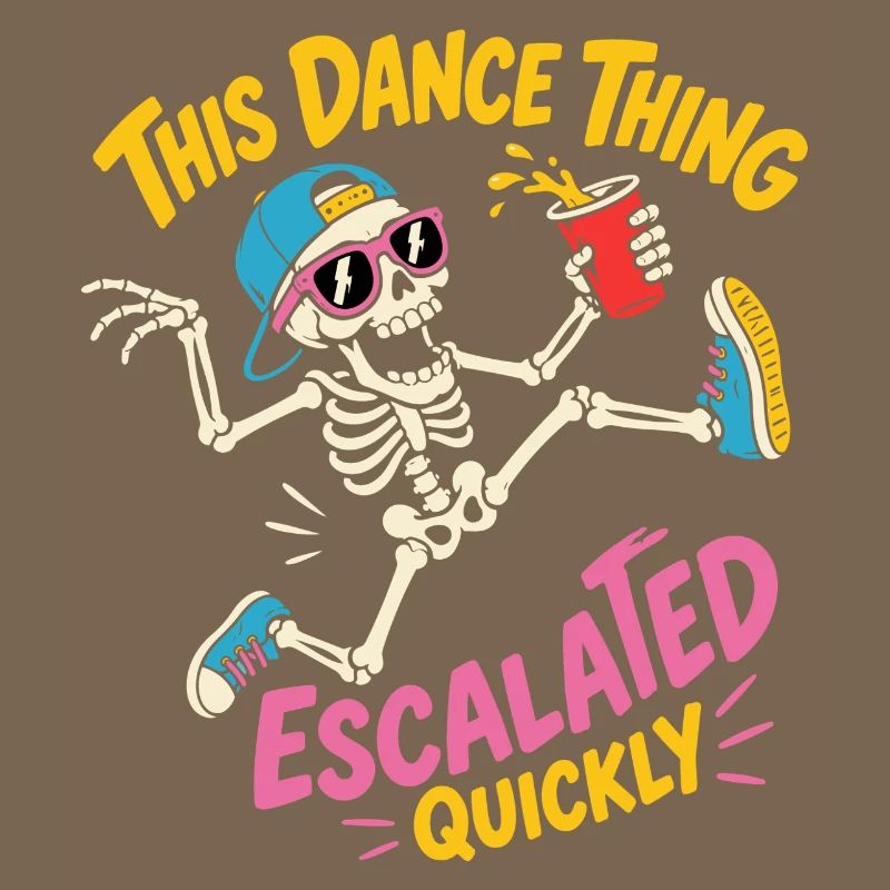 Dancing Skeleton Escalated Quickly Party
