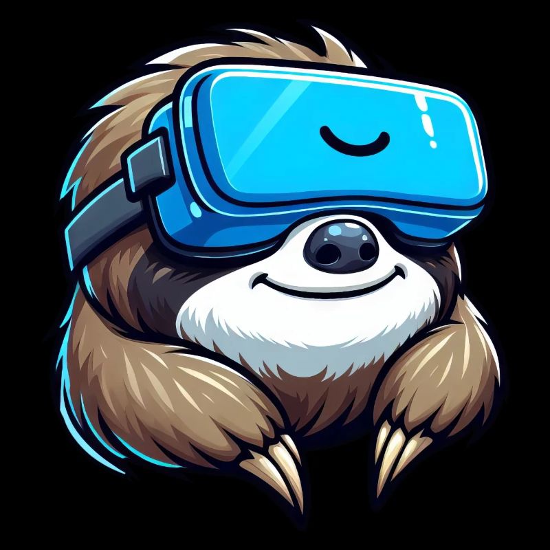 Cool Sloth VR Gamer Design