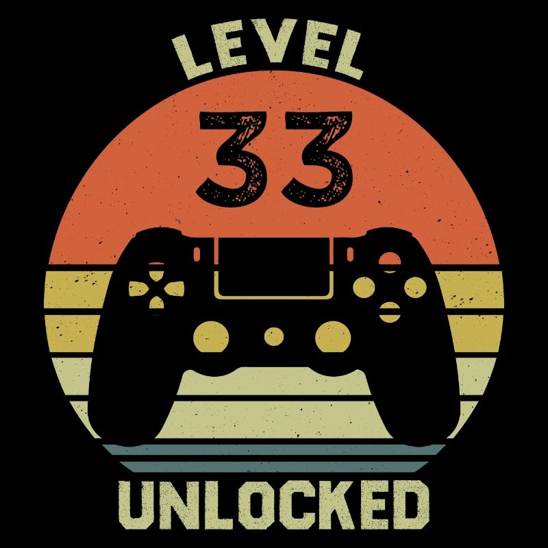 Level 33 Unlocked 33 Years Anniversary Gift