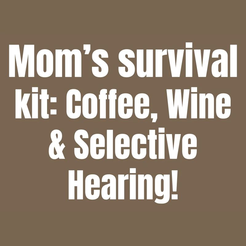 Pack de survie de mère composé de café, de vin et plus encore
