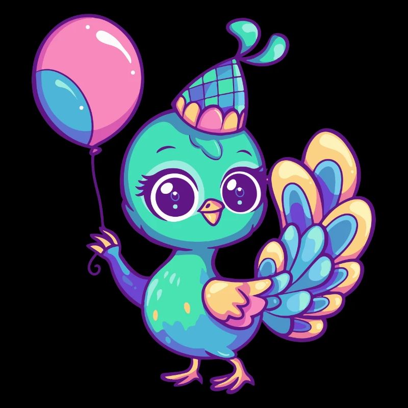 Peacock Bird Birthday Comic