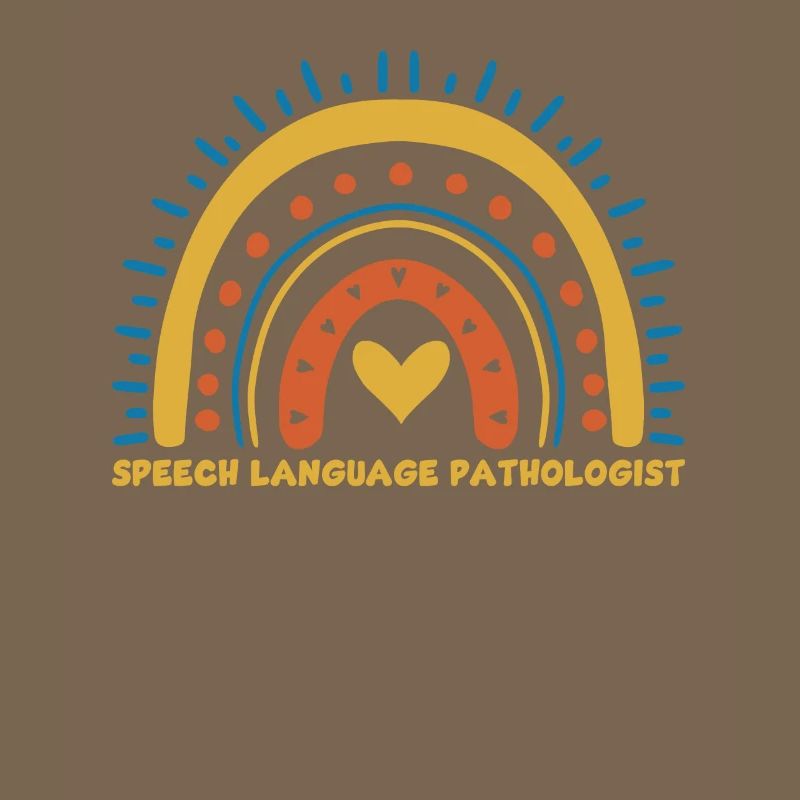 Cute speech pathologist rainbow