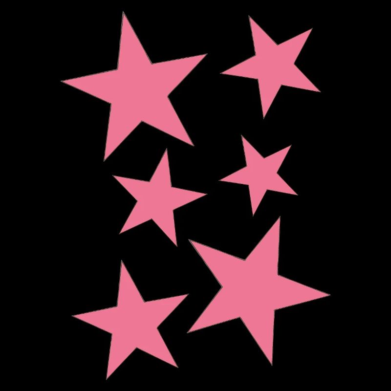 Bright Pink Star Pattern on Clothing
