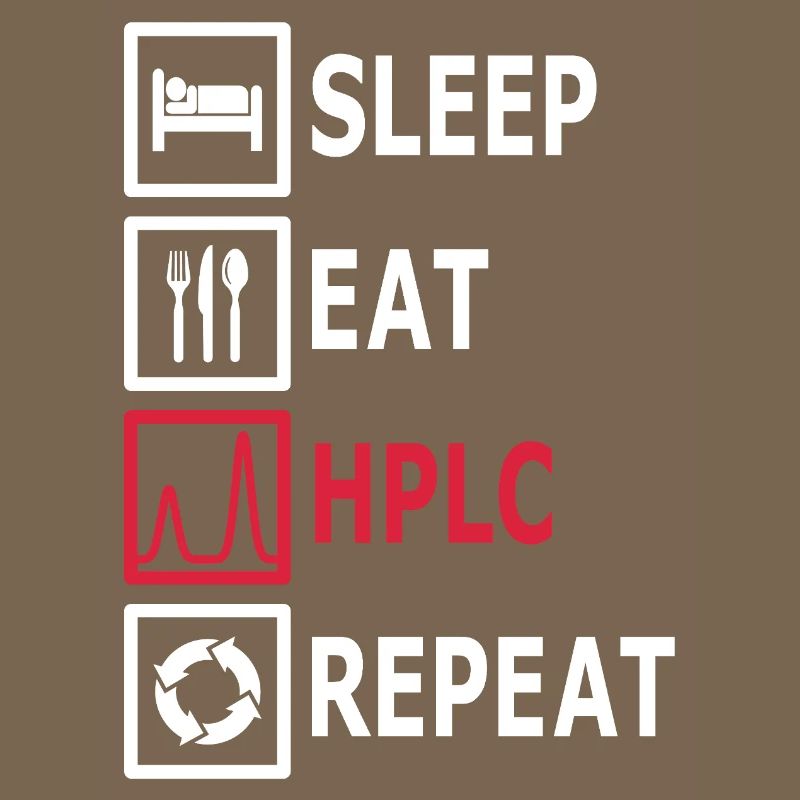 HPLC Performance Chromatography Eat Sleep Repeat