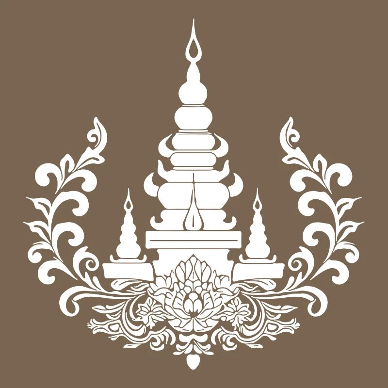 Symbole de la nature du complexe de temples de Thaïlande