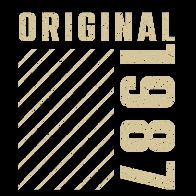 Original 1987 Authentic 1987 Vintage Bursdag