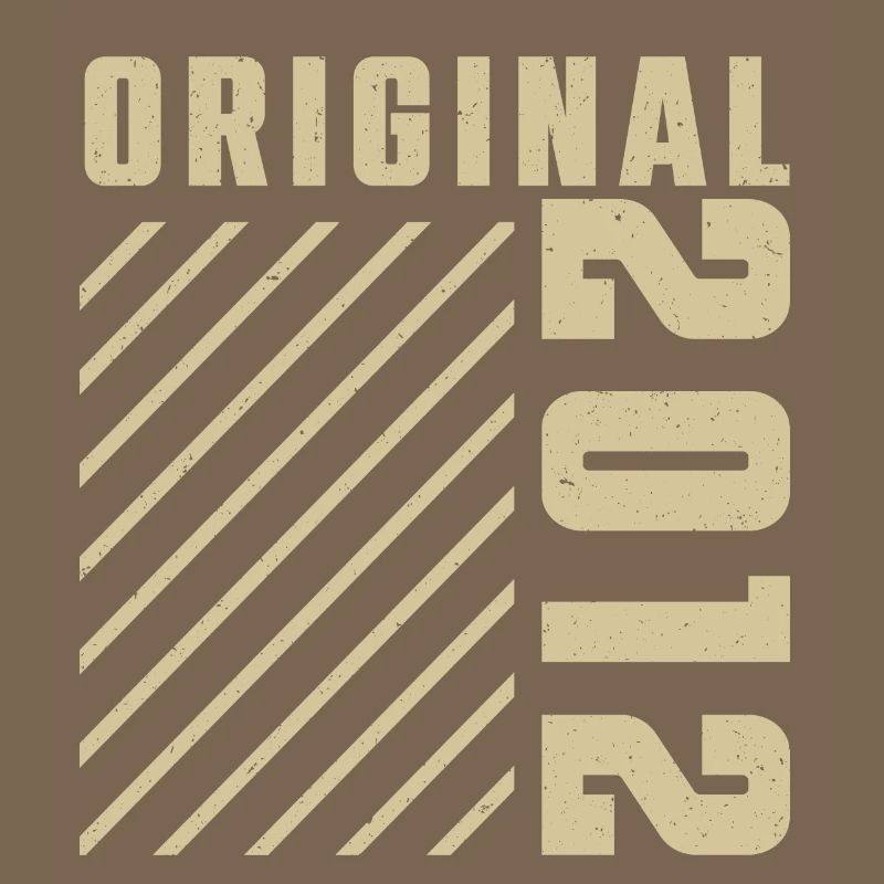 Original 2012 Authentic 2012 Vintage Bursdag